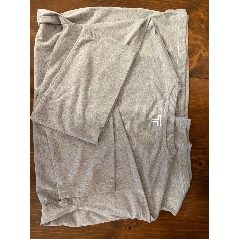 Tumi Air India Mens Loungewear Set Gray T-Shirt Joggers Pouch Size Large - Picture 9 of 10